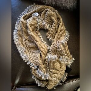 Rudsak scarf wool and fur